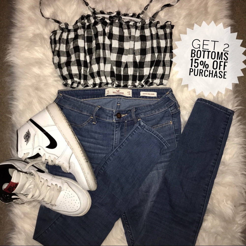 hollister skinny low rise jeans